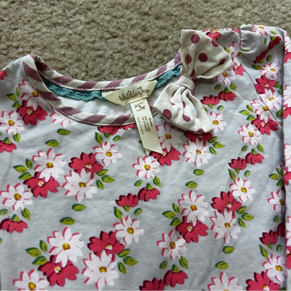 Matilda Jane floral mixed patterns long sleeve dress - Picture 3 of 6